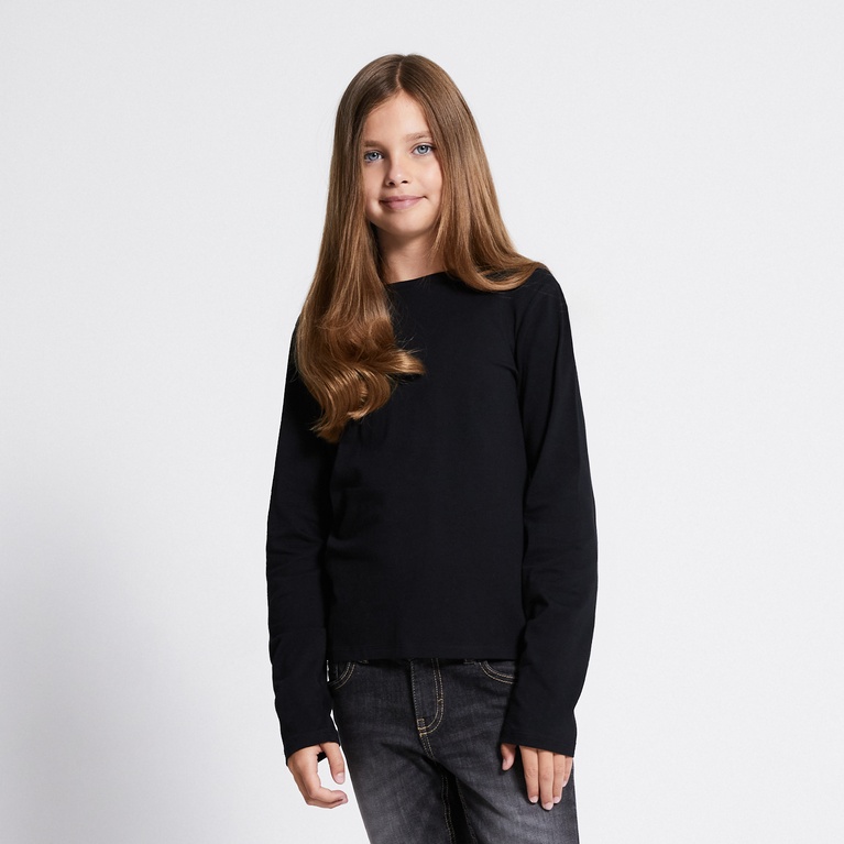 Basic long sleeve top "Fredrika star" Black